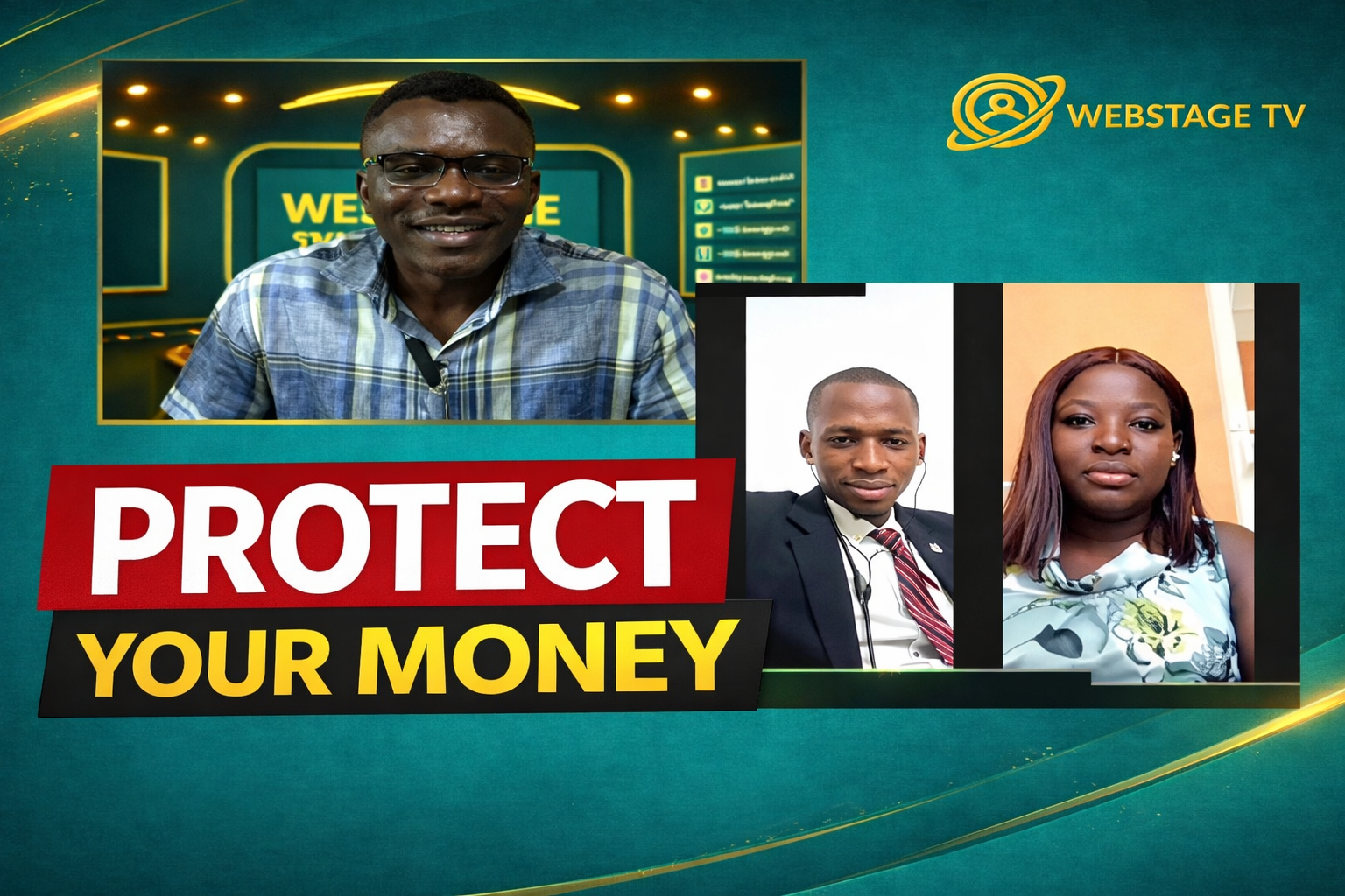 thumbnail image of interviewer nestor, & leadway assurance experts with inscription "protect your money"