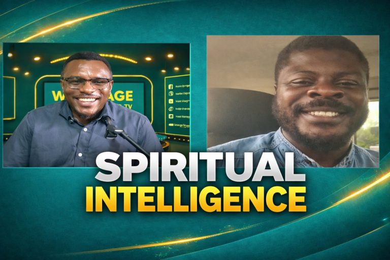 thunbnail image of oyewusi with interviewer nestor with inscription "spiritual intelligence".